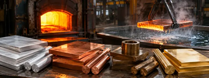 ¿Qué tratamientos térmicos existen para el aluminio, el cobre, el bronce y el latón?